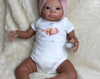 Ethnic Reborn Baby, vinyl with cloth body