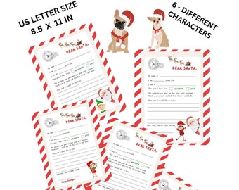 Santa Brief, digitale Santa Brief, Kinder Aktivität druckbare, Kinder Weihnachten druckbare, Instant Download Santa Brief Kinder Weihnachten Aktivität