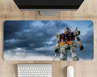 Gundam Gaming Mouse Pad: Stitched Edge, Vibrant Print