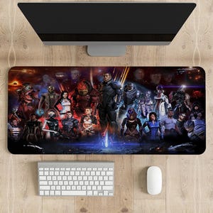 Tappetino per mouse Mass Effect / Stampa personalizzata di diverse dimensioni / Tappetino per mouse da gioco / Tappetino per mouse personalizzato / Gioco, Anime, Tappetino da scrivania
