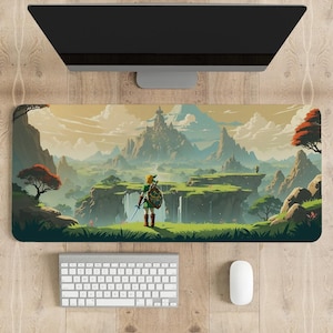 Die Legende von Zelda Maus Pad | Verschiedene Größen Personalisierter Druck | Gaming Maus Pad | Angepasste Mauspad | Spiel, Anime, Schreibtischmatte