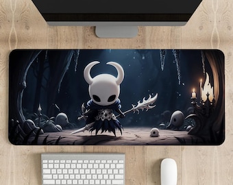 Hollow Knight Mouse Pad: Stitched Edge Gaming Desk Mat