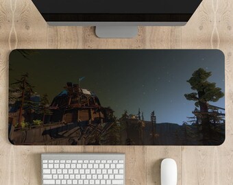 Outer Wilds Gaming Mouse Pad: Stitched Edges, Vibrant Print