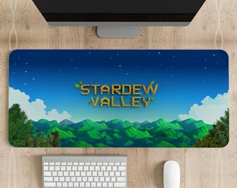 Stardew Valley Mouse Pad: Vibrant Gaming Desk Mat, Stitched Edges