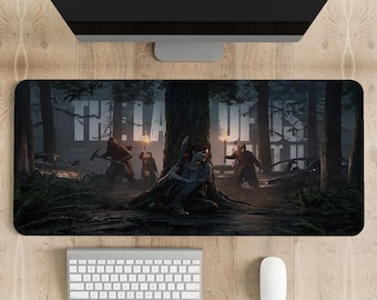 The Last of Us Mouse Pad: Stitched Edge Gaming Desk Mat