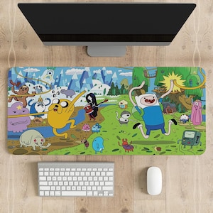 Adventure Time Mouse Pad | Different sizes Personalized Printing | Gaming Mouse Pad | Customized Mouse Pad | Game, Anime, Desk Mat