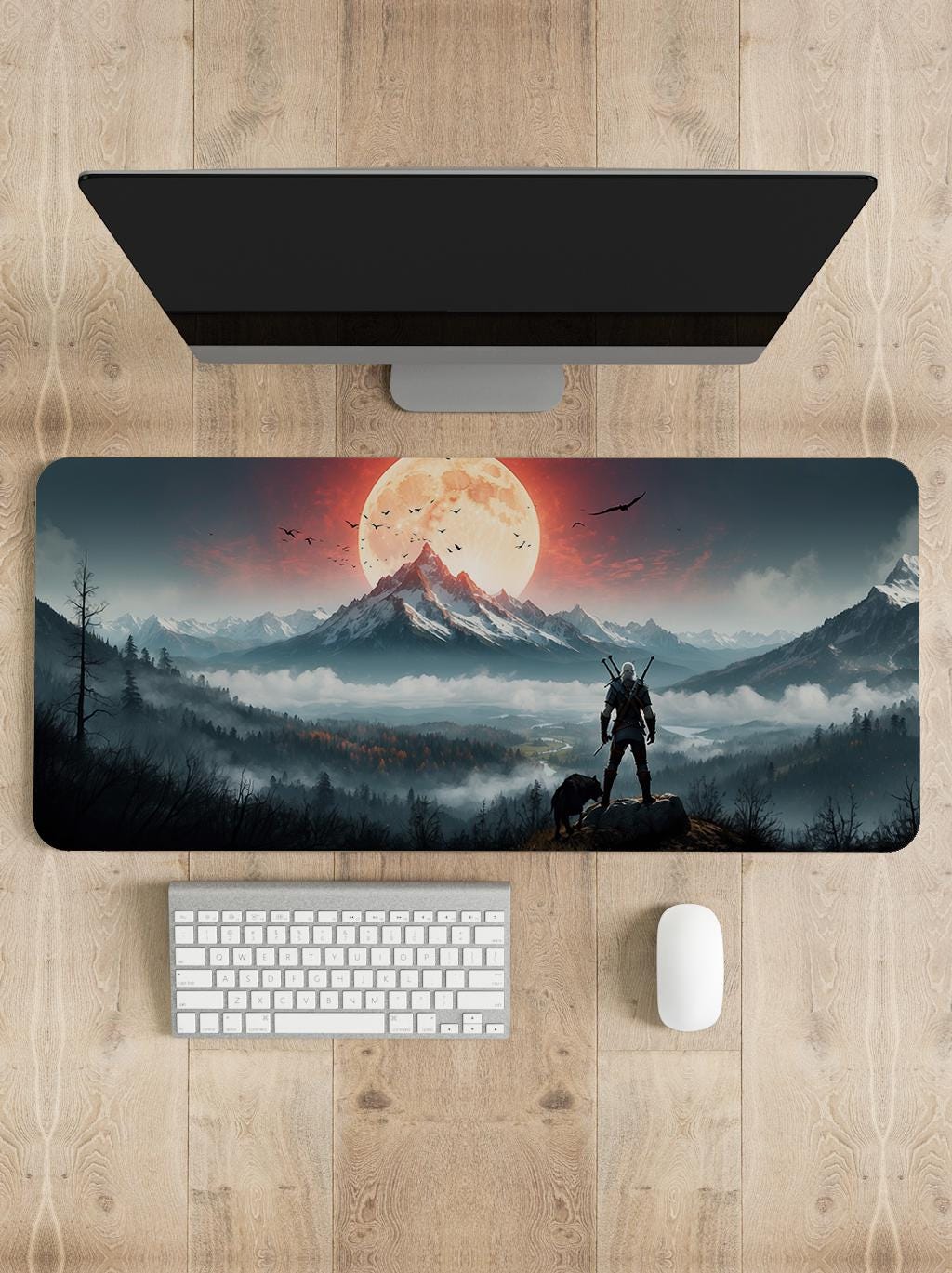 The Witcher 3 Wild Hunt Mouse Pad | Different sizes Personalized Printing | Gaming Mouse Pad | Customized Mouse Pad | Game, Anime, Desk Mat