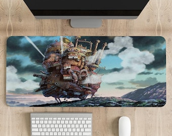 Howl's Moving Castle Mouse Pad: Anime Gaming Desk Mat