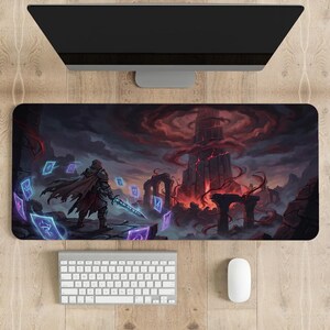 Podkładka pod mysz do gier Slay the Spire, podkładka na biurko Ironclad Silent Watcher, podkładka na biurko dla graczy Roguelike Deck Builder