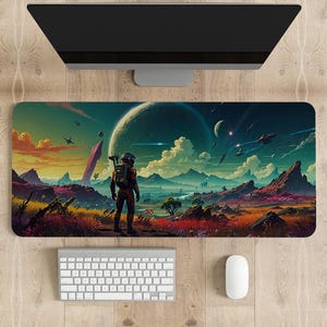 No Man's Sky Mouse Pad: Personalized Gaming Desk Mat