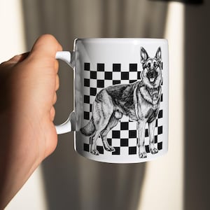 German Shepherd Design Coffee Mugs, German Shepherd-Themed Drinkware, German Shepherd Mug Design for Men and Women Coffee Mug for Dog Owners