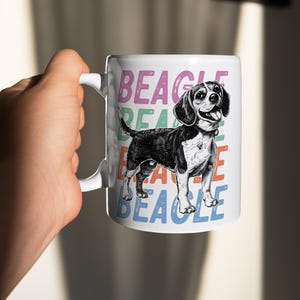 Beagles Design Coffee Mugs, Beagle-Themed Drinkware, Coffee Mugs for Dog Lovers, Gifts for Beagle lovers, Beagle Mug Gift for Men and Women