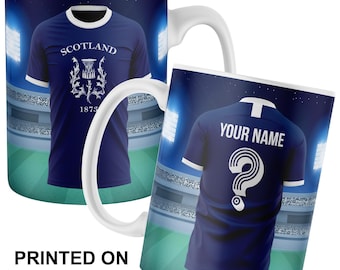 Personalised Scotland Mug – Scottish Gift for Him, Custom Coffee Cup, Dad Gift, Birthday Present, Christmas Gift, Father&#39;s Day Mug