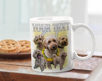 Personalised Pet Bootleg Coffee Mugs Design, Pet-Themed Drinkware, Showcasing Pet Love Coffee Cups, Unique Gift Mug for Pet Owners, Home Mug