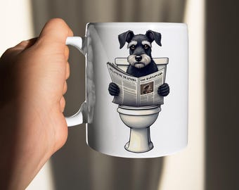 Miniature Schnauzer Coffee Mug For Him Miniature Schnauzer Office Mug For Her Grapes Gift Idea For Housewarming Gift