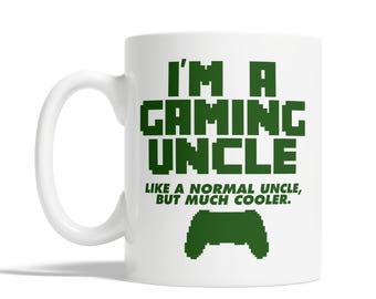 I&#39;m A Gaming Uncle Design Coffee Mugs, Gaming-Drinkware for Uncles, Gamer Uncle Vibes Coffee Cups, Unique Gifts for Gaming Enthusiast Uncles