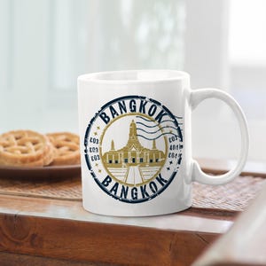 Bangkok Thailand Mug – Travel Souvenir, Perfect Christmas Gift for Men & Women, Bangkok Coffee Cup