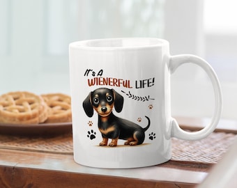 Dachshund Mug - Dog Lover Gift - Cute Dachshund Coffee Cup - Dachshund Coffee Mug - Pet Lover Mug - Dog Mom Mug - Sausage Dog Tea Cup
