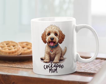 Cockapoo Mum Mug - Dog Lover Gift, Christmas Coffee Mug for Women, Dog Owner Present, Cute Cockapoo Dog Cup