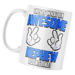 Awesome Nephew Looks Like Coffee Mugs, Amazing Nephew Design Mug, Coffee Mugs for Family Pride, Gifts for Proud Nephews, Nephew Humor Mugs
