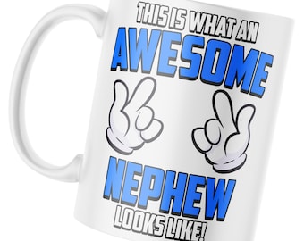 Awesome Nephew Looks Like Coffee Mugs, Amazing Nephew Design Mug, Coffee Mugs for Family Pride, Gifts for Proud Nephews, Nephew Humor Mugs