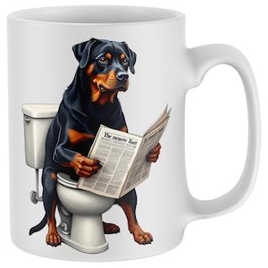 Rottweiler Coffee Mugs, Coffee Office Mug, Rottweiler Tea Cup, Gift for Coffee Lover, Joke Present for Men and  Women, Dog Lover Coffee Mugs