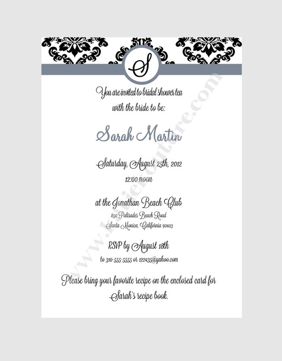 Items similar to Recipe Shower Invitations set of 40 Stock the Pantry Invitations on Etsy