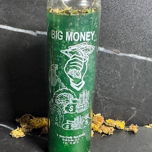 Money & Prosperity 7-Day Candle – Ritual Candle for Wealth, Success, Hoodoo Magic, Spellwork