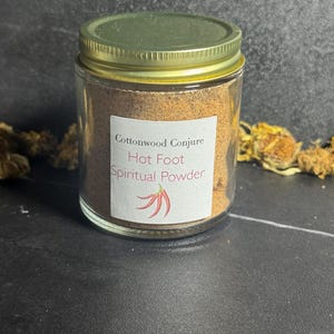 Polvere calda per i piedi, hoodoo, polvere rituale