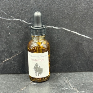 Spiritual Protection Ritual Oil – Magic Oil for Shielding, Hoodoo Anointing, Witchcraft Supplies