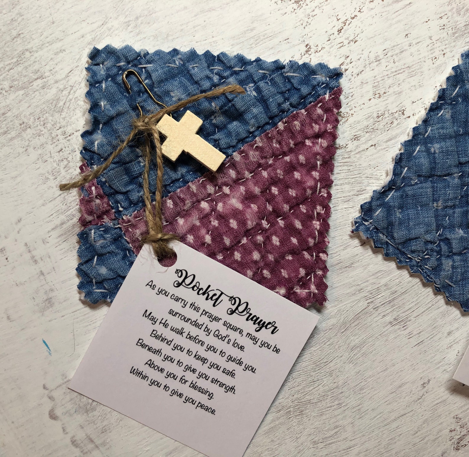 Pocket Prayer Quilt Squares Small SET of 3 Etsy