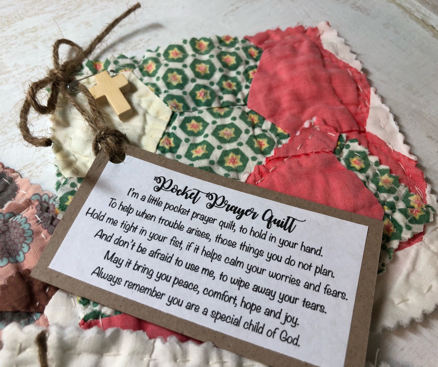 Pocket Prayer Quilt Squares SET of 3 3 Etsy