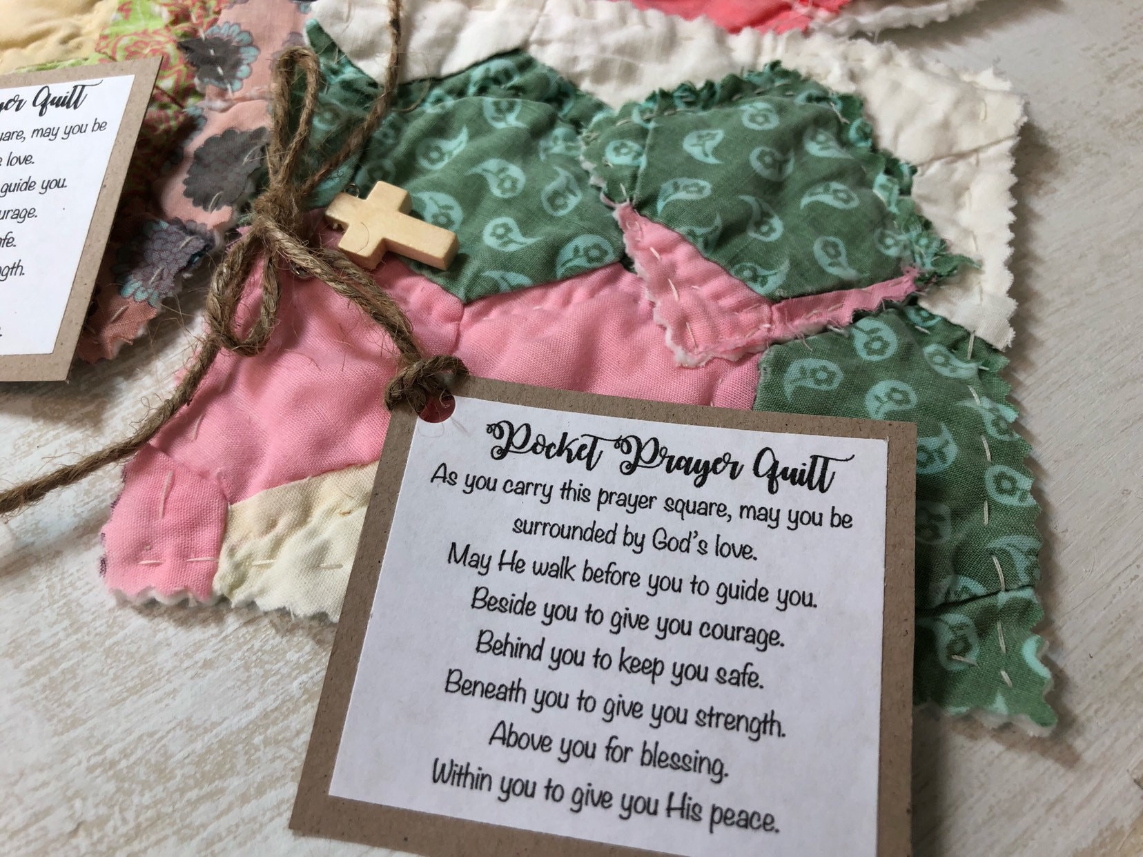 Pocket Prayer Quilt Squares SET of 3 3 Etsy