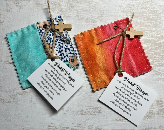 Pocket Prayer Squares 3x3 Small SET of 2 Etsy
