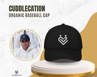 Cuddlekation Bio-Baseballmütze - Umweltfreundliche Unisex-Kappe - Nachhaltige Baumwoll-Dad-Hut für gemütlichen Stil - Verstellbare ethnische Kopfbedeckung