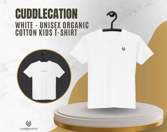 Unisex Organic Cotton Kids T-Shirt | Eco-Friendly Toddler & Youth Tee | Soft Sustainable Everyday Shirt | White