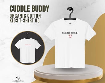 Cuddle Buddy Organic Cotton Kids T-Shirt - Cute Eco-Friendly Tee for Toddlers & Children - Cozy Gift for Little Cuddlers | 05