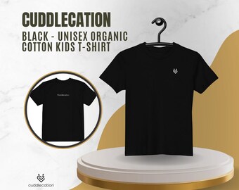 Unisex Organic Cotton Kids T-Shirt | Eco-Friendly Toddler & Youth Tee | Soft Sustainable Everyday Shirt | Black