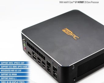 PICOPC Intel® 14th Gen i7 Mini Workstation PC with vPro 3xDisplay, Dual 2.5GbE, WiFi-6E, Tpm & RAID /Mini pc /Next Generation Workstation