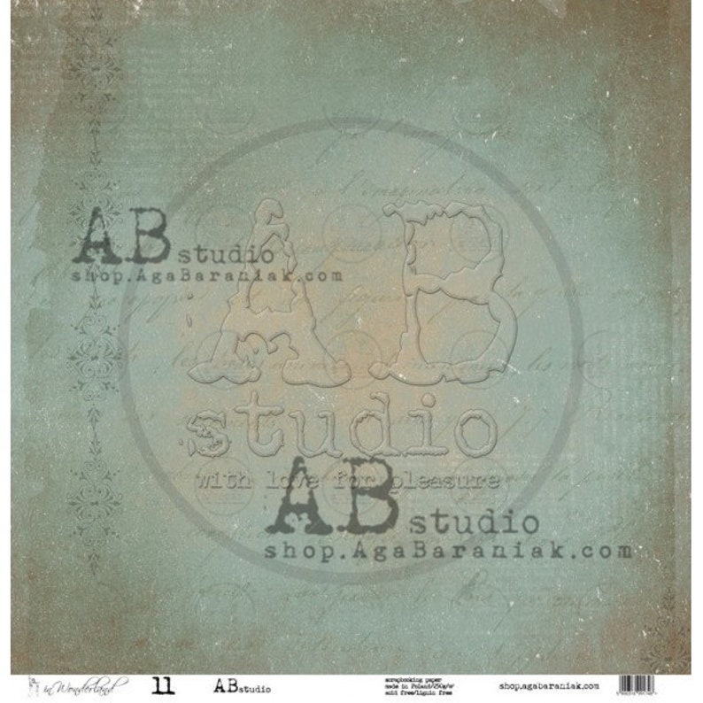 Cards AB Studios In Wonderland 12 x 12 Double Sided Scrapbook Paper 8 Pgs 16 Designs Scrapbooks Bonus for Art Journals Mixed Media
