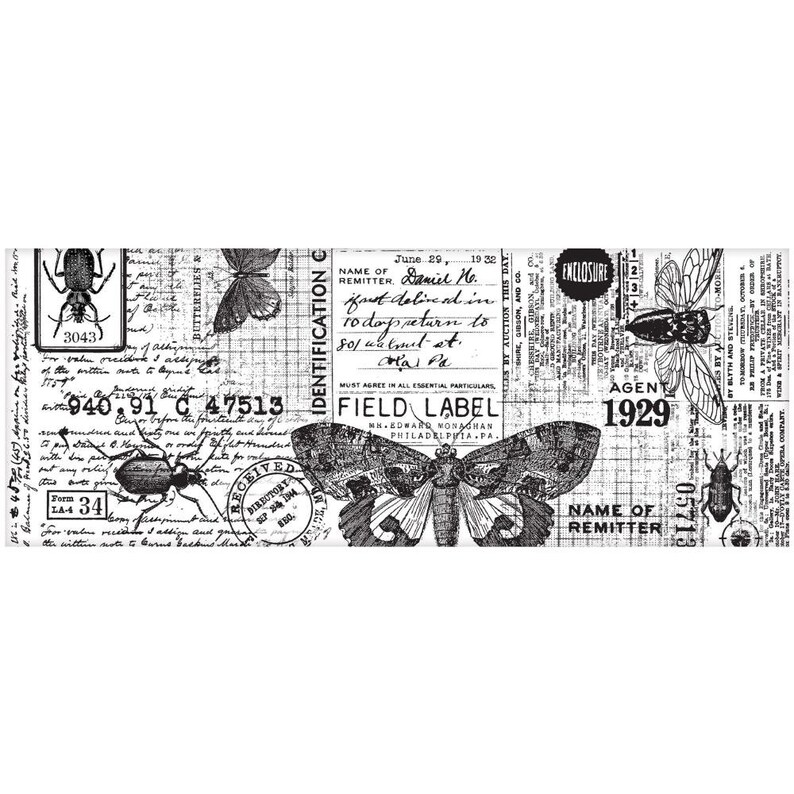 Tim Holtz Ideology Entymology Butterfly Decoupage Tissue Paper image 1