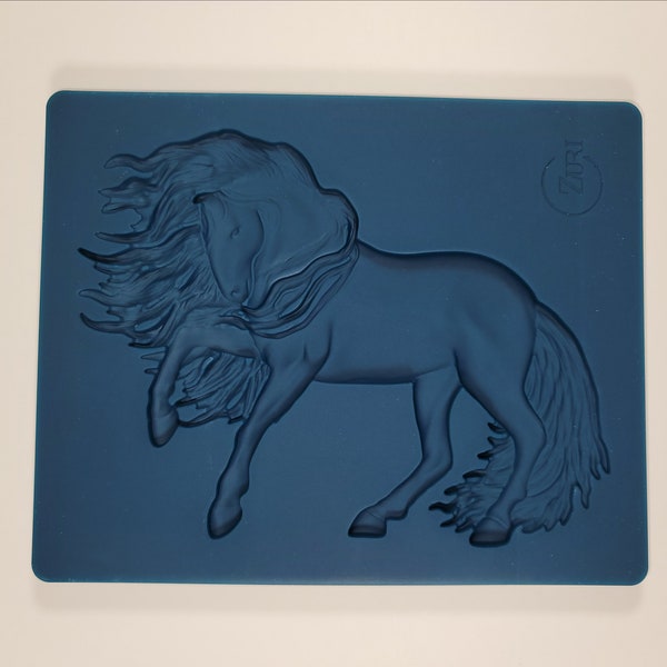 Zuri Designs Majesty Warrior Horse Highly Detailed Silicone Mould for Furniture, Mixed Media, Art Journals and More