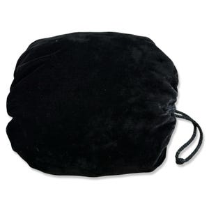 Monedero calentador de manos de terciopelo negro vintage