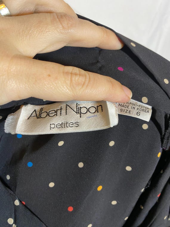Vintage ALBERT NIPON 1970s/80s Petites Neck Bow A… - image 8