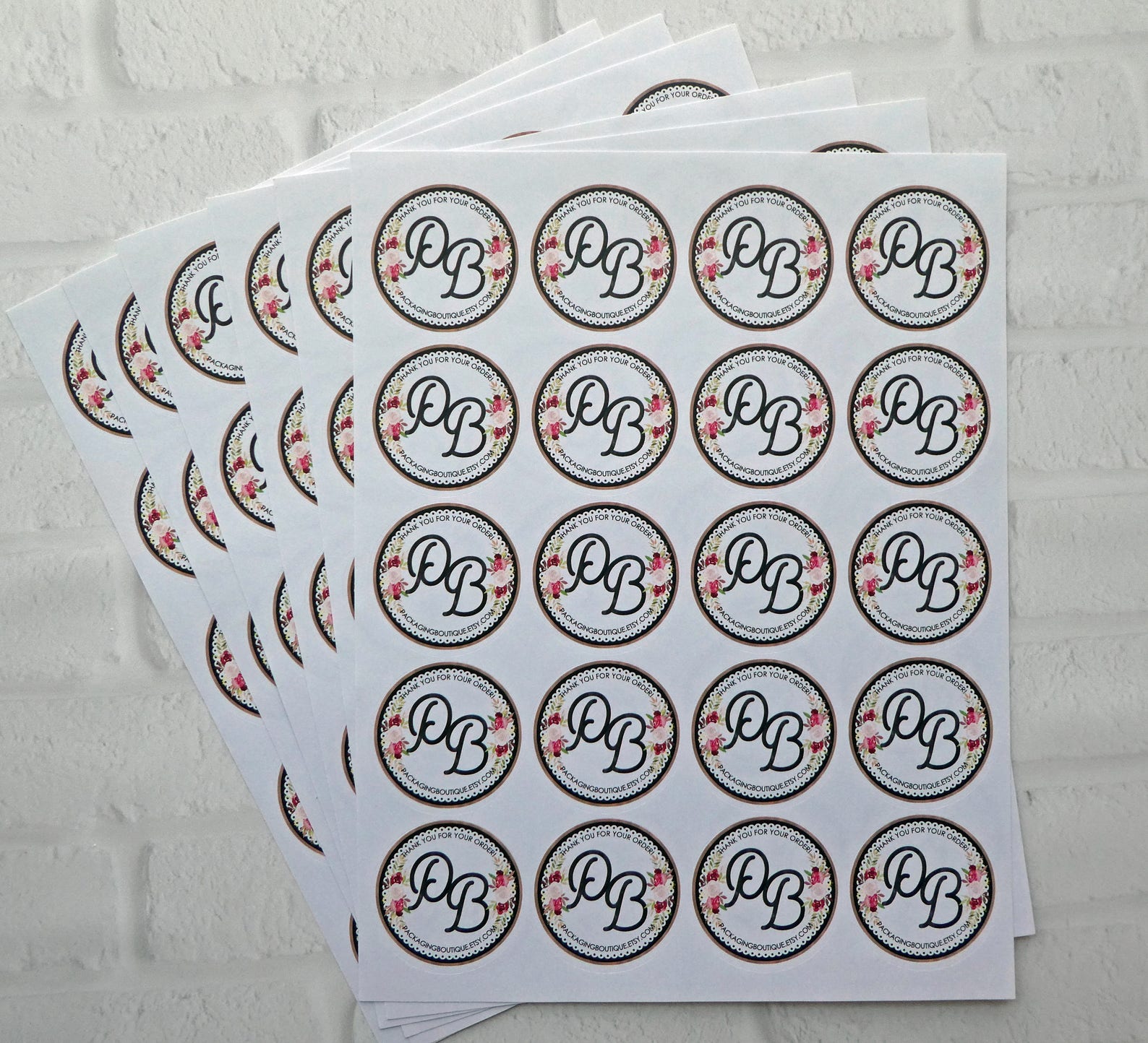 120 1.75 round peel off stickers 6 sheets of 20 Etsy