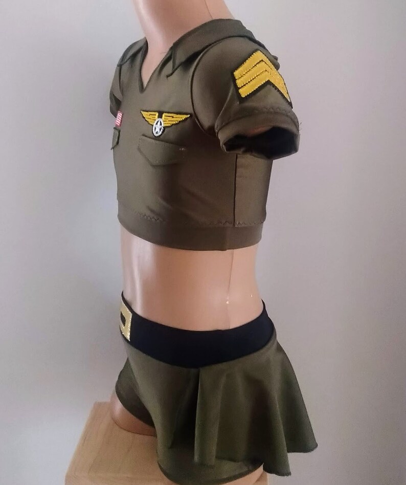 Military Inspired Dance Costume Military Cheerleading Etsy