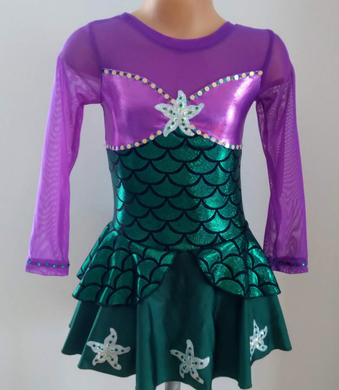 little mermaid figure skating dress How I Made The Ursula Dress [Little Mermaid Skating Costume]
