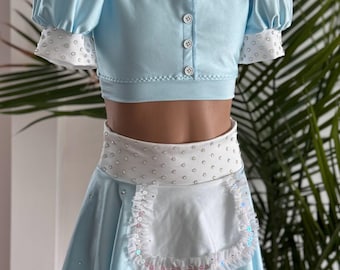 Costume de danse inspiré de serveuse - Costume de base de danse - tenue d'audition de danse