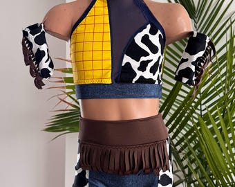Costume de danse deux pièces inspiré de Woody - Tenue de personnage de Toy Story