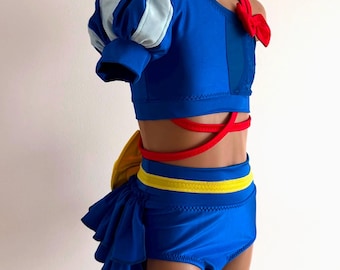 Custom Snow White Dance Costume – Two Piece Dance Set - Princess Outfit